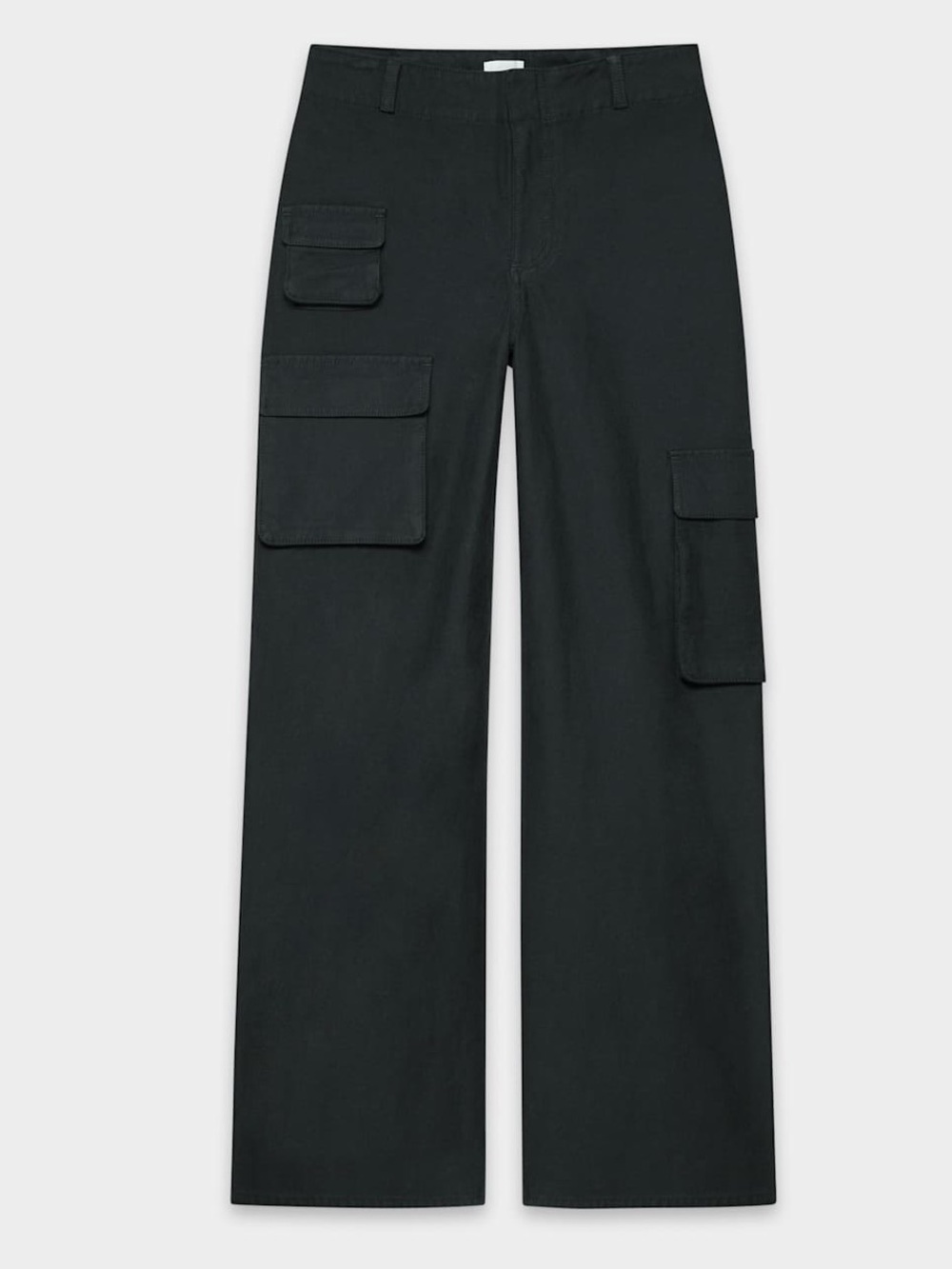 Aritzia Wilfred Free Black "Picture" Wide-Leg Cargo Pants - Size 0 Great Cond.